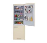 CDA FLORENCE BARLEY - Beige Freestanding 60/40 Frost Free Fridge Freezer [EEK: D]
