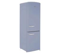 CDA Florence Sea Holly Retro 199cm Tall 60cm Wide 60/40 Frost Free Fridge Freezerl Sea Holly, D Rated