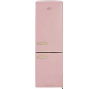 CDA FLORENCE TEA ROSE - Pink Freestanding 60/40 Frost Free Fridge Freezer [EEK: D]
