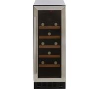 CDA 20 Bottle Capacity Single Zone Freestanding Under Counter Wine Cooler - Stainless Steel, 400044388