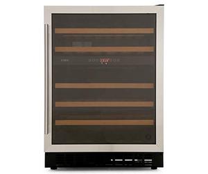 CDA FWC604SS 60cm Dual Zone Freestanding Under Counter Wine Cooler Stainless Steel, 400044397
