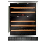 CDA FWC604SS Freestanding/under counter wine cooler, Dual temperature zones,