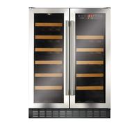 CDA FWC624SS 60cm Double Door Dual Zone Under Counter Wine Cooler Stainless Steel