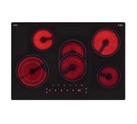 CDA HC7621FR - Black 5 Zone Electric Hob