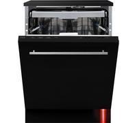 CDA Integrated Dishwasher - AquaZone technology. Black control panel