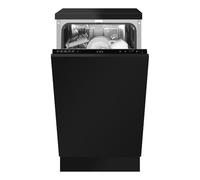 CDA Integrated Slimline Dishwasher - Black Control Panel with Fixed Kit - E Rated