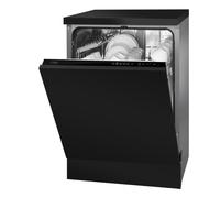 CDA Integrated Standard Dishwasher - Black with Fixed Kit