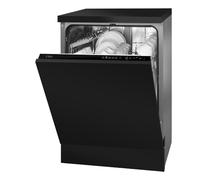 CDA Integrated Standard Dishwasher - Black with Fixed Kit