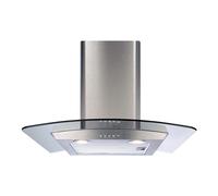 CDA Products ECP62SS 60cm Stainless Steel & Glass Curved Chimney Hood [EEK: D]