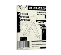 CDAXHOZ Aphex Twin2 Poster Wall Hotel Art Decoration Painting Living Room Decoration Bedroom Painting Bathroom Bar Counter Poster 12x18inch(30x45cm) Frame-style
