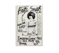 CDAXHOZ Patti Smith Poster Wall Hotel Art Decoration Painting Living Room Decoration Bedroom Painting Bathroom Bar Counter Poster 24x36inch(60x90cm) Unframe-style