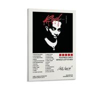 CDAXHOZ Playboi Carti Whole Lotta Red Album Poster Wall Hotel Art Decoration Painting Living Room Decoration Bedroom Painting Bathroom Bar Counter Poster 20x30inch(50x75cm) Frame-style