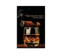 CDAXHOZ The Silent Man Poster Wall Hotel Art Decoration Painting Living Room Decoration Bedroom Painting Bathroom Bar Counter Poster 12x18inch(30x45cm) Unframe-style