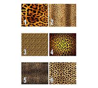 cdb Leopard Skin Brown A4 edible Iced fondant Topper Frosting Icing Personalised