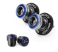 CDBFWD For Z900 Z 900 RS SE Z900RS Z900SE 2017-2023 2024 2025 M8 Motorcycle Swingarm Spools Slider Stand Screws Tire Valve Cap-2PCS-Blue