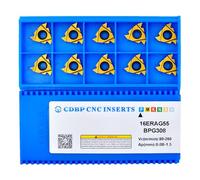 CDBP 16ER AG55/16IR AG55 CNC Lathe Indexable Threading Carbide Insert Blade, 10 PCS