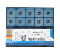CDBP Ccmt 21.51 Ccmt060204 Carbide Indexable Inserts - Carbide Turning Tools for Lathe, 10 pcs