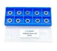 CDBP Ci5 8.9mm(1/3 inch) Round Carbide Inserts Cutters Knives Replacement Fits for DIY Lathe Wood Turning Finisher Hollower Tool, 10pcs