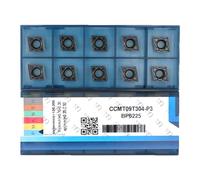 CDBP CNC Carbide Inserts Ccmt 32.51 Ccmt09T304 for Steel Turning Cutting Tools, fit for Semi-Finishing Metal Cutting, 10 PCS