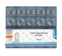 CDBP CNC Carbide Milling Inserts APMT1604PDER-M2 for Lathe Turning Tools, Apmt Indexable Inserts,10 PCS
