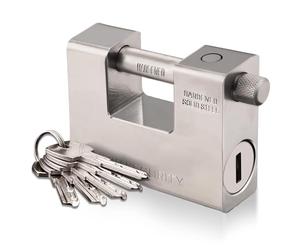 CDC DIGI 1701-1CDC5 Keys 1.1 KG Super Heavy Duty Rectangular 20' 40' Container Garage Shed Shutter Chain Padlock 94mm Heavy Duty High Security