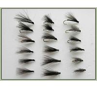 CDC F Flys, 18 Per Pack, BARBLESS CDC Flies, Dry Trout Flies, Three Colours, Choice of sizes (12)