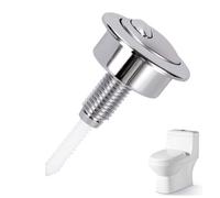 CDDCWZ 1Pcs Toilet Flush Button Compatible with Siamp Optima49, Round Head Dual Toilet Push Button,Replacement Top Mounted Toilet Cisterns Flush System Replacement