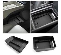 CDEFG 2 Pack Fit for 2024 2025 2026 Hyundai Santa Fe Center Console Organizer Floor Tray for 2024 2025 2026 Santa Fe SE SEL Limited XRT Calligraphy Accessories Lower Console Organizer Armrest Tray