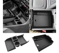 CDEFG 2PCS Lower Center Console Tray Floor Console Organizer with Cup Holder Compatible with 2025 Hyundai Tucson Limited Accessories Middle Console Storage Box