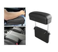 CDEFG Armrest Support Elbow Rest Pad Armrest Extender, Console Storage Organizer, Adjustable Height Comfort Arm Rest Pads, Universal Fit for Most Car Models (Black Line)