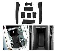 CDEFG Compatible with Cupra Born 2021-2025 Rubber Mats, Non-Slip Mats Centre Console Anti-Slip Cup Drink Holder Rubber Mat Armrest Storage Pads Door Slots Born V1 V2 V3 e-Boost Accessories (Black)