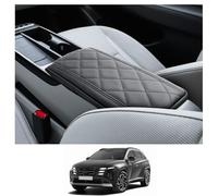 CDEFG Compatible with Hyundai Tucson NX4 2025 2026 Facelift Centre Armrest Armrest Lid Cover Scratch Protection Centre Console Faux Leather Armrest Box Cover Car Tucson 2025 Accessories