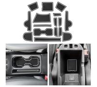 CDEFG Compatible with Jeep Renegade Facelift 2019-2023 2024 Rubber Mats Centre Console Non-Slip Mats Non-Slip Rubber Mat Renegade 2024 Accessories (White)