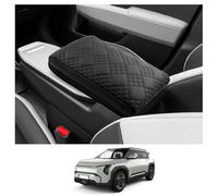 CDEFG Compatible with Kia EV3 2025 2026 Centre Armrest Armrest Lid Cover Centre Console Faux Leather Armrest Cover Car EV3 GT Line Accessories (Thickened Sponge)
