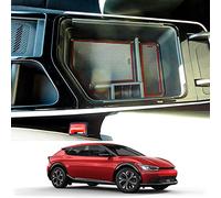 CDEFG Compatible with Kia EV6 2021-2024 2025 UK Car Centre Console EV6 Armrest Collection Tray Car Multifunctional Storage Box Organiser Interior EV6 Accessories (Red)