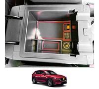 CDEFG Compatible with Mazda CX-5 CX5 KF 2017-2022 2023 UK Car Centre Console Armrest CX 5 2023 Collection Tray Car Multifunctional Storage Box Organiser CX-5 KF 2022 Accessories (Red)