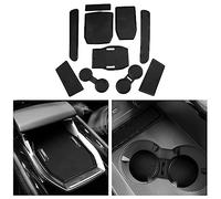 CDEFG Compatible with Renault Austral E-Tech Hybrid 2025 2024 2023 2022 Non-Slip Mats, Rubber Mats Centre Console Anti-Slip Cup Holder Rubber Mat Armrest Pads Door Slots Austral Accessories (Black)