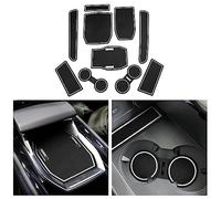 CDEFG Compatible with Renault Austral/Espace VI 6 2023-2025 2026 Non-Slip Mats, Rubber Mats Centre Console Anti-Slip Cup Drink Holder Rubber Mat Armrest Pads Door Slots Austral Accessories (White)