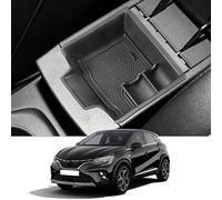 CDEFG Compatible with Renault Captur 2 2020-2024 2025, UK Centre Console Armrest Storage Box Armrest Organiser Glove Box Storage Car Centre Console Tray Accessories (Black)