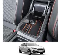 CDEFG Compatible with Seat Leon mk4 KL Cupra Formentor 2020-2023 2024 2025 Centre Console Armrest Organiser Storage Box Glove Box Storage Car Centre Console Tray Leon 4 Accessories (Orange)