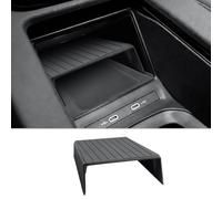 CDEFG Compatible with VW ID.4 ID.5 Wireless Charger Storage Compartment Center Console Storage Compartment Car Center Console Wireless Charger Organizer ID4 ID5 Accessories