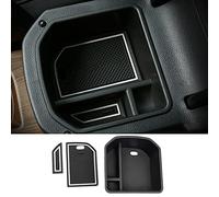 CDEFG Compatible with VW T-ROC 2018-2023 2024 2025 UK Car Centre Console T ROC Armrest Collection Tray Car Multifunctional Storage Box Organiser Interior T ROC 2022 2023 Accessories (White)