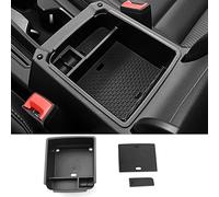CDEFG Compatible with VW Tiguan 2 MK2 R line 2016-2022 2023/ Seat Tarraco FR, UK Centre Console Storage Box, Car Armrest Organiser Tray with Anti-slip mat Allspace Facelift 2022 Accessories