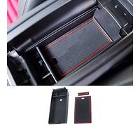 CDEFG Mercedes A-Class W177 V177 B-Class W247 GLA H247 CLA C118 2019-2023 2024 UK Centre Console Armrest Organiser Storage Box Glove Box Storage Centre Console Tray Car Accessories (Red)