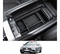 CDEFG Mercedes W206 C Class 2022 2023 2024 Centre Console Armrest Organiser Armrest Storage Box Glove Box Storage Car Centre Console Tray Interior Accessories (Black)