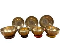 CDEFGAB Singing Bowl Set 7 - Complete Healing Set - Chakra Energy Bowls, Tibetan Singing bowl set