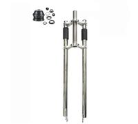 CDHPOWER Bicycle Fork 26" and 1 1/8" Headset Combo - Triple Tree Non Suspension Fork w/Double Shoulder fit 26x3.5 Fat tire -Gas Motorized Bike