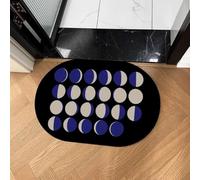 CDHZYQ Boho Bathroom Rugs Gradient Moon Phases Diatomaceous Earth Bath Mat Ellipse Bath Mats for Bathroom Shower Rug Entrance Indoor Outdoor Rug (20 * 32inch)