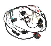 CDI Box Igniter Motorcycle ATV Quad Pit Bike Buggy Go Kart Full Complete Electrics Wiring Harness CDI STATOR 6 Coil For 50-125CC