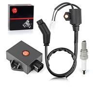 CDI BOX Ignition Coil and Spark Plug for Polaris Sportsman 300 2008 2009 2010 HAWKEYE 300 2008 2009 2010 2011 3089978 3089860 3089910